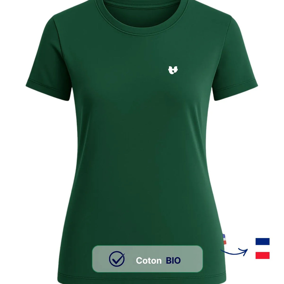T-shirt femme vert | COEUR - T-shirt femme PALÂBA