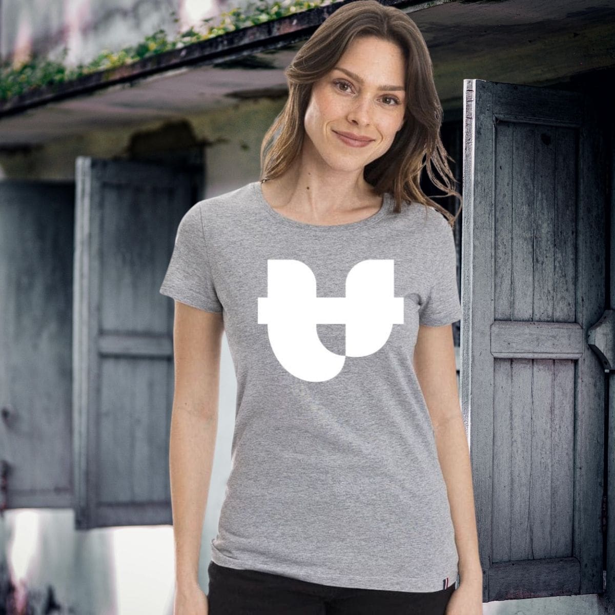 T shirt gris femme la GRIFFE PALÂBA - T-shirt femme PALÂBA