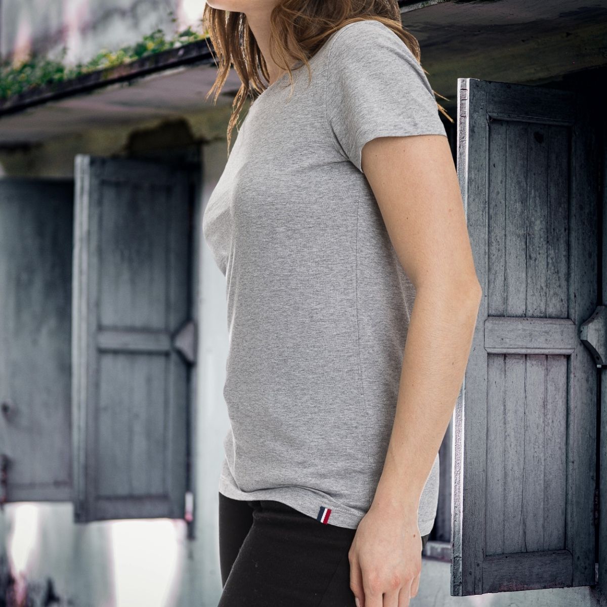 T shirt gris femme - T-shirt femme PALÂBA