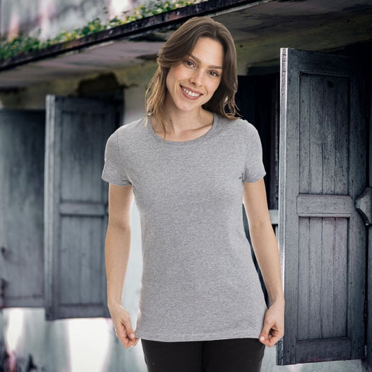 T shirt gris femme - T-shirt femme PALÂBA