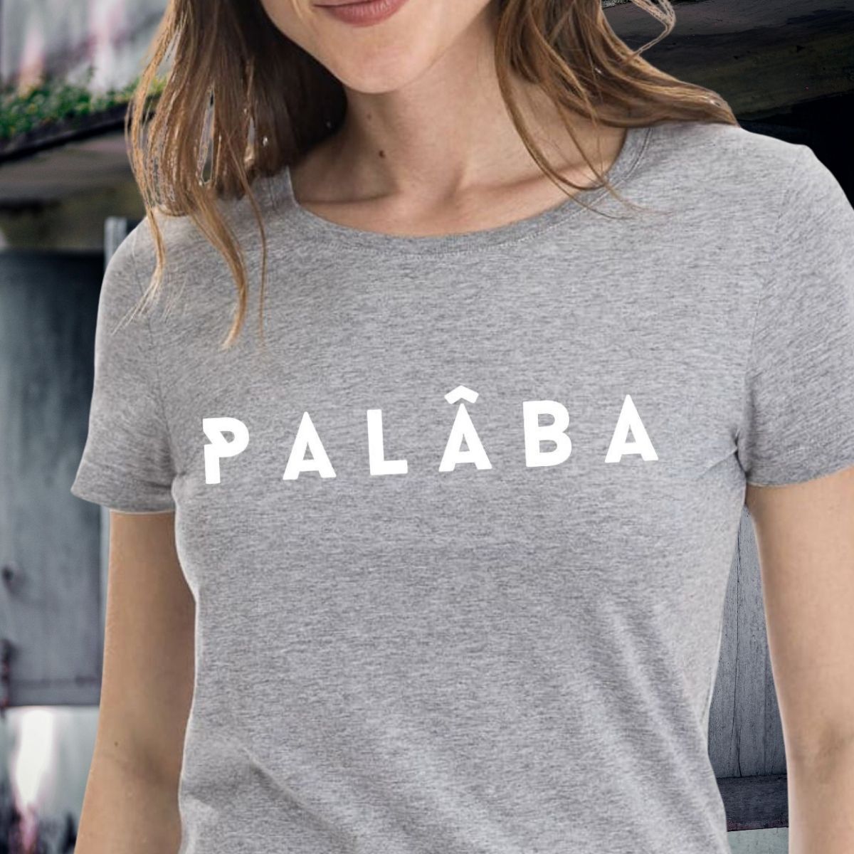T shirt gris femme PALÂBA - T-shirt femme PALÂBA