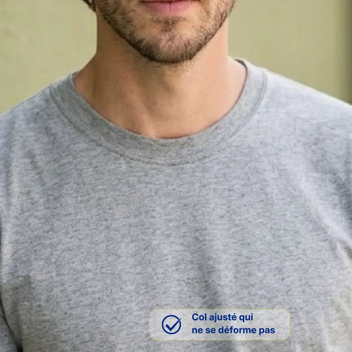 T SHIRT HOMME GRIS COTON BIO MADE IN FRANCE PALÂBA