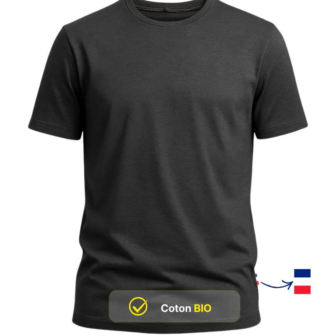 T-shirt Homme Anthracite | PALABA - T-shirt homme PALÂBA
