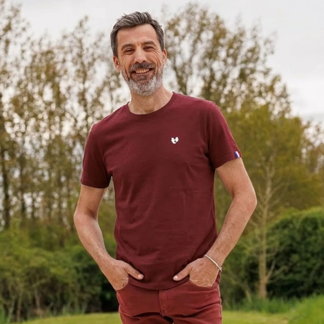 T-shirt Homme Bordeaux | COEUR - T-shirt homme PALÂBA