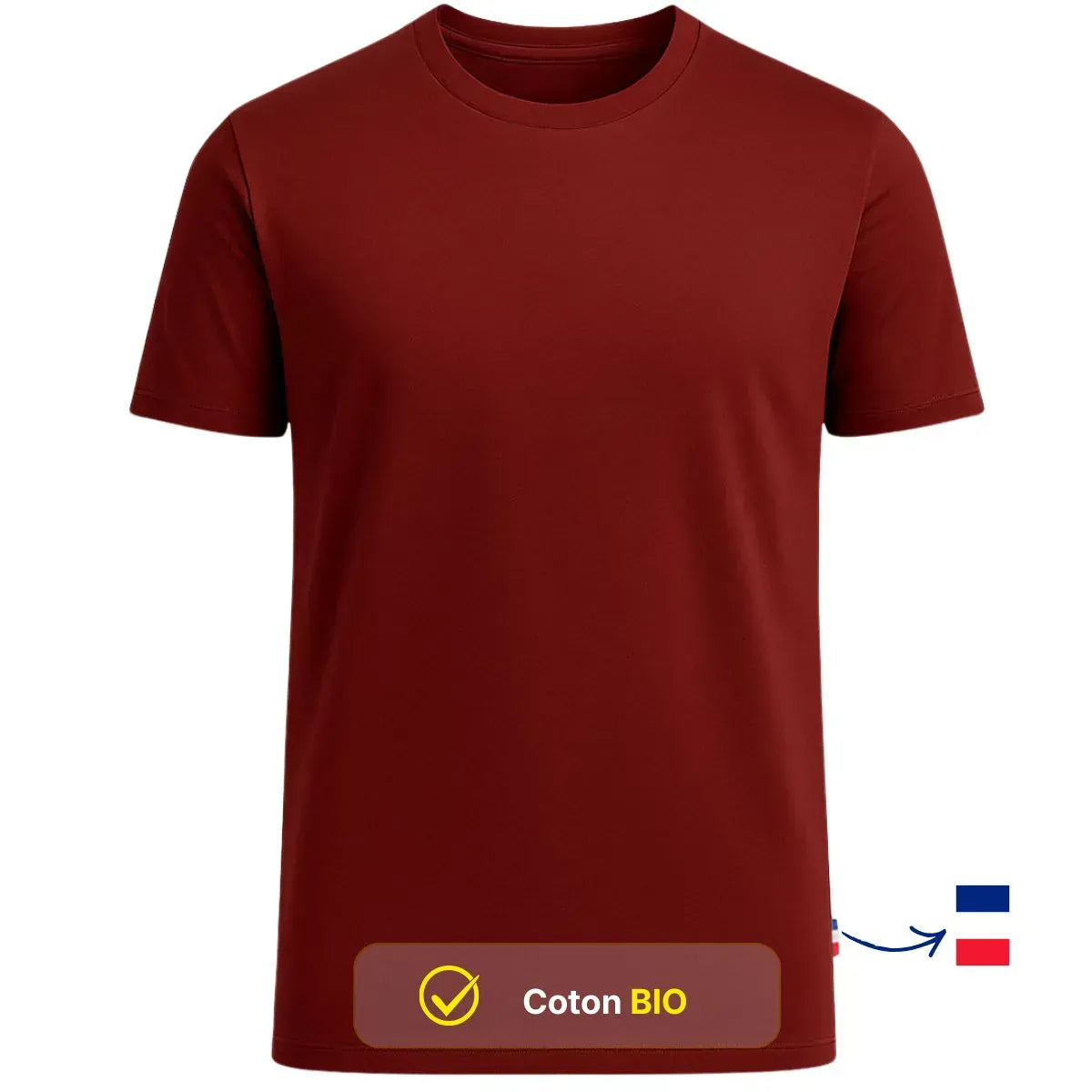 T-shirt Homme Bordeaux | PALABA - T-shirt homme PALÂBA