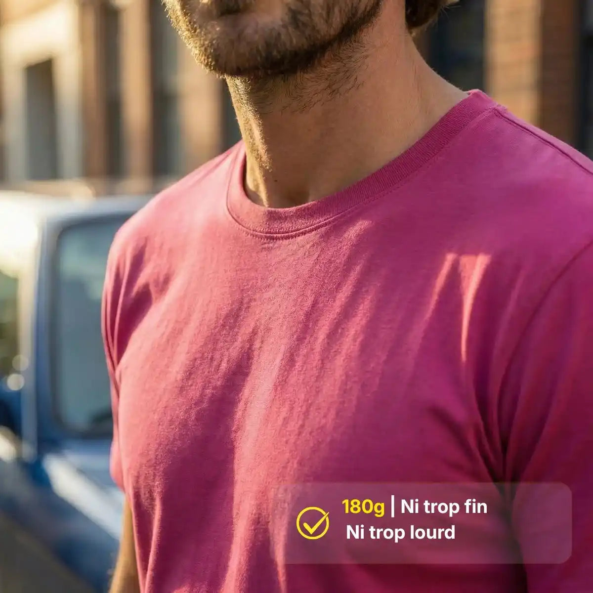 T-shirt Homme Rose Fuchsia | PALABA - T-shirt homme PALÂBA