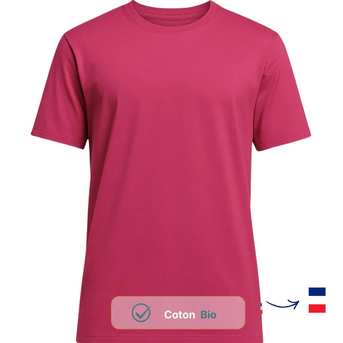 T-shirt Homme Rose Fuchsia | PALABA - T-shirt homme PALÂBA