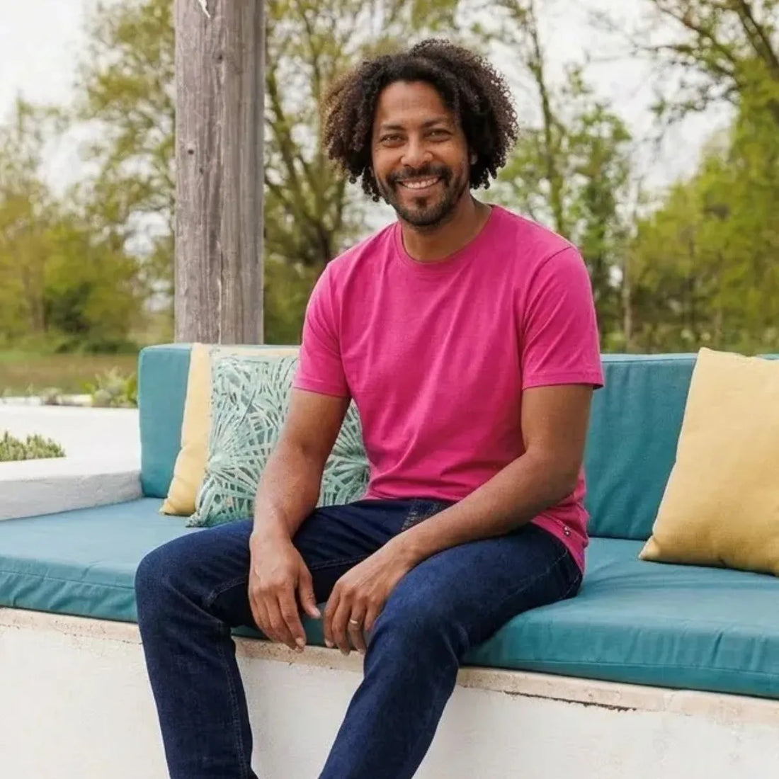 T-shirt Homme Rose Fuchsia | PALABA - T-shirt homme PALÂBA