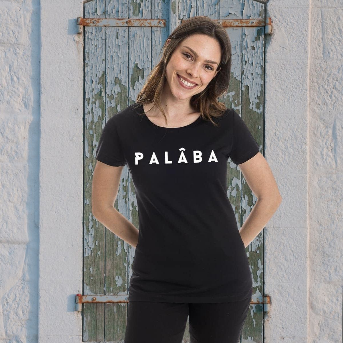 T shirt noir femme PALÂBA - T-shirt femme PALÂBA