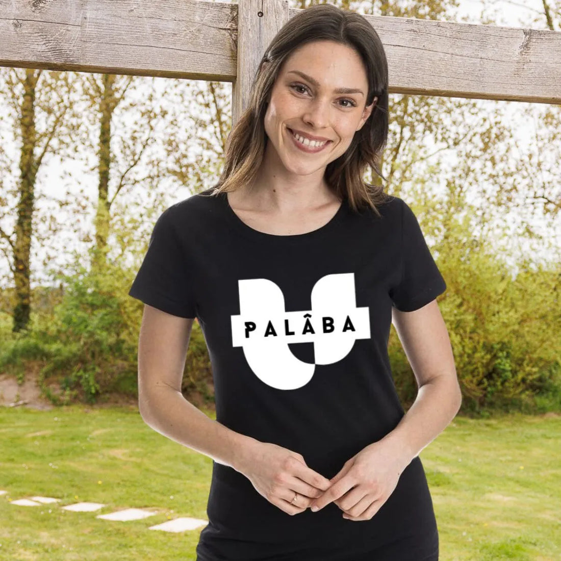 T shirt noir femme SIGNATURE PALÂBA - T-shirt femme PALÂBA