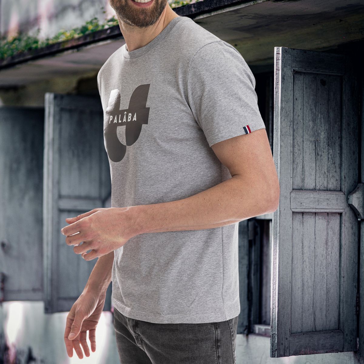 Tee shirt gris homme SIGNATURE PALÂBA - T-shirt homme PALÂBA