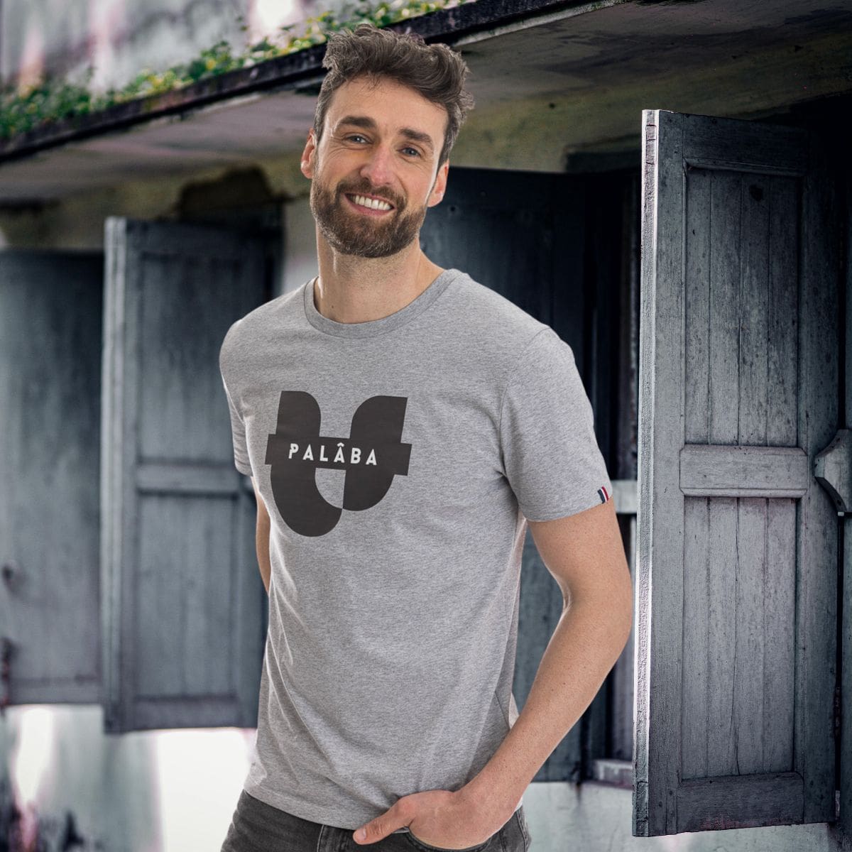Tee shirt gris homme SIGNATURE PALÂBA - T-shirt homme PALÂBA