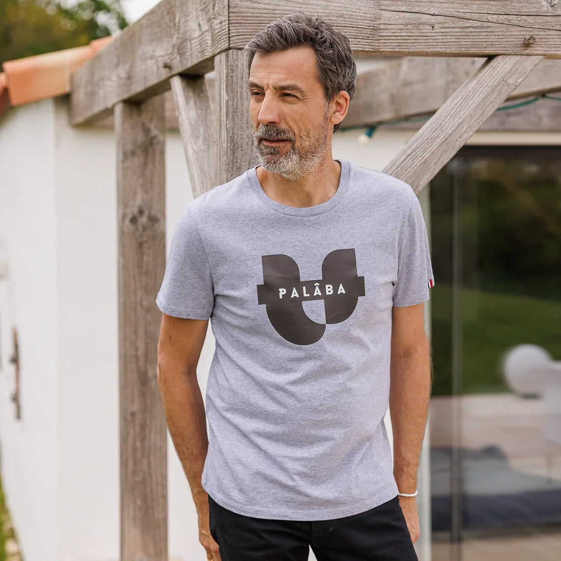 Tee shirt gris homme SIGNATURE PALÂBA - T-shirt homme PALÂBA