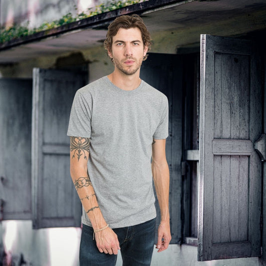 Tee shirt gris uni - T-shirt homme PALÂBA