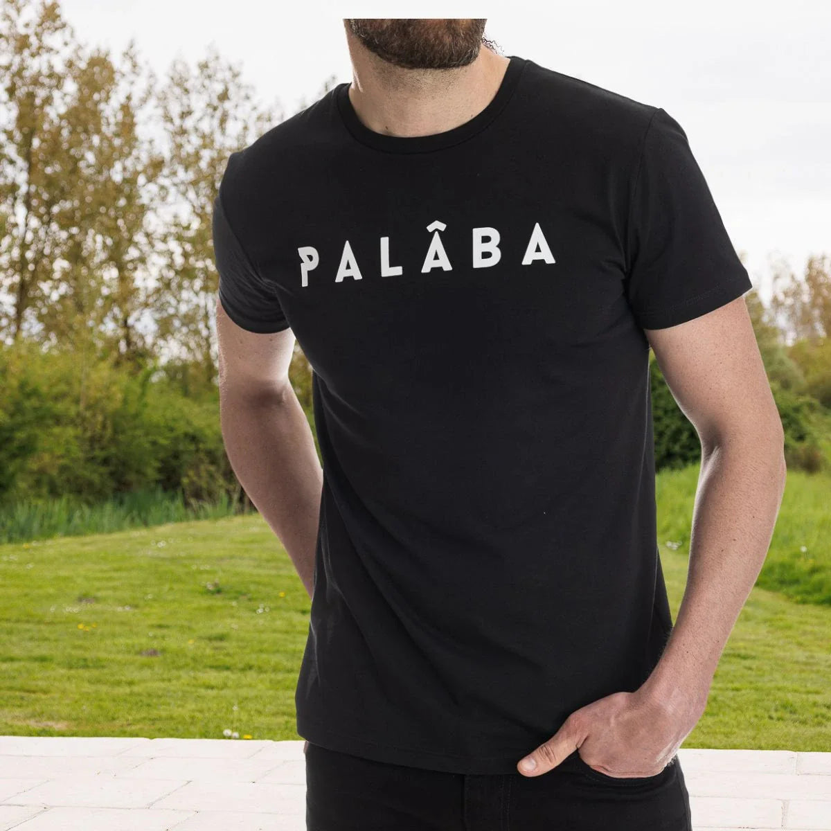 Tshirt noir homme PALÂBA - T-shirt homme PALÂBA
