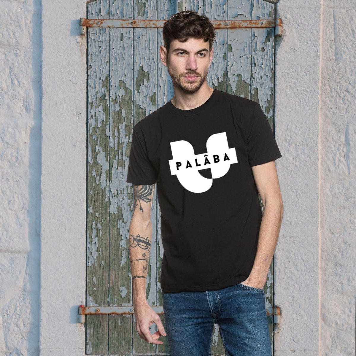 Tshirt noir homme SIGNATURE PALÂBA - T-shirt homme PALÂBA