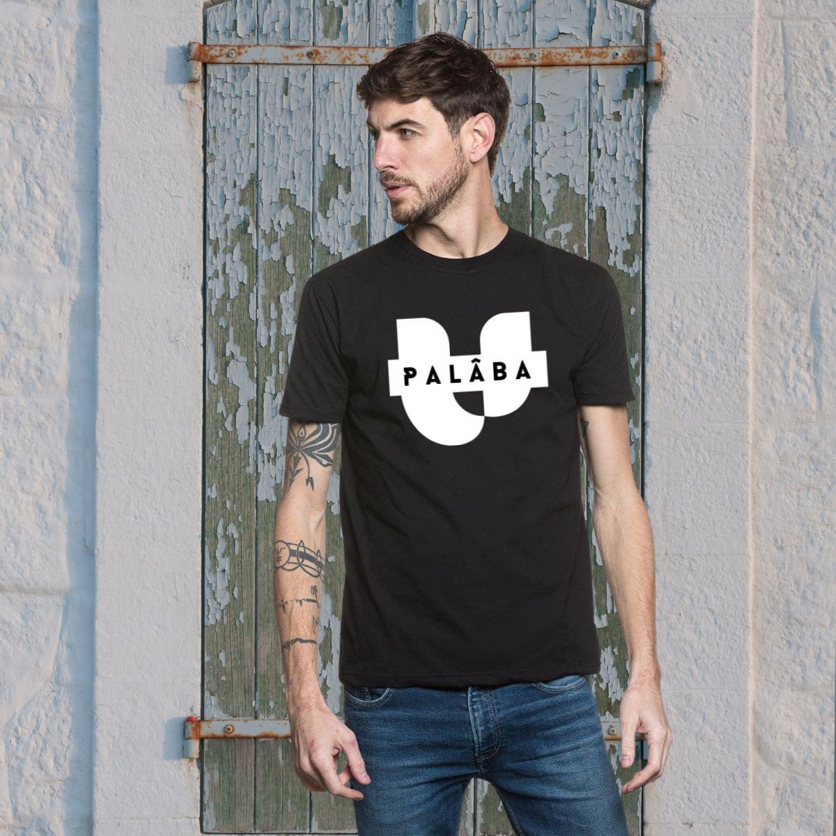 Tshirt noir homme SIGNATURE PALÂBA - T-shirt homme PALÂBA