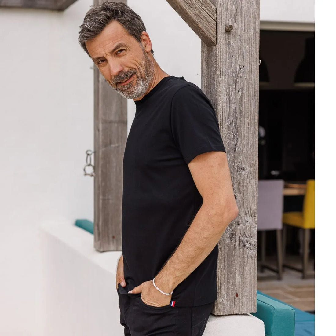 Tshirt noir uni - T-shirt homme PALÂBA